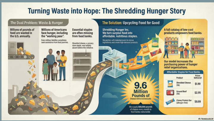 Turning Waste into Hope: the Shredding Hunger story